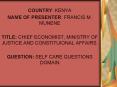 COUNTRY: KENYA PowerPoint PPT Presentation