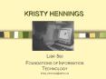 KRISTY HENNINGS PowerPoint PPT Presentation