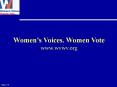 Womens Voices' Women Vote PowerPoint PPT Presentation