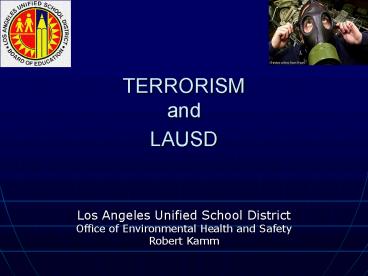 TERRORISM and LAUSD