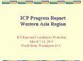 ICP Progress Report Western Asia Region PowerPoint PPT Presentation