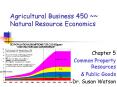 Agricultural Business 450 Natural Resource Economics PowerPoint PPT Presentation