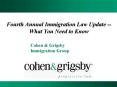 Fourth Annual Immigration Law Update What You Need to Know PowerPoint PPT Presentation