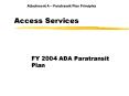 Access Services PowerPoint PPT Presentation