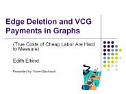 Edge Deletion and VCG Payments in Graphs
