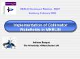 Implementation of Collimator Wakefields in MERLIN PowerPoint PPT Presentation