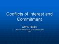 Conflicts of Interest and Commitment PowerPoint PPT Presentation
