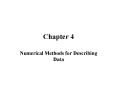 Numerical Methods for Describing Data PowerPoint PPT Presentation