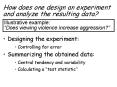 How does one design an experiment and analyze the resulting data PowerPoint PPT Presentation