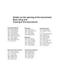 Details on the opening of the tournament, PowerPoint PPT Presentation