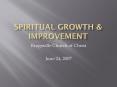 SPIRITUAL GROWTH PowerPoint PPT Presentation