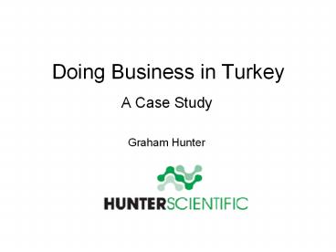 Doing Business in Turkey