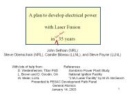Global summary of elements, cost,