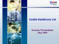 Cadila Healthcare Ltd PowerPoint PPT Presentation