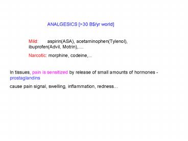 ANALGESICS 30 B$yr world