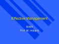 Effective Management PowerPoint PPT Presentation