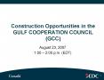 Construction Opportunities in the GULF COOPERATION COUNCIL GCC PowerPoint PPT Presentation