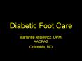 Diabetic Foot Care PowerPoint PPT Presentation