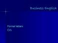 Business English PowerPoint PPT Presentation