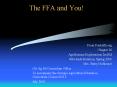 The FFA and You PowerPoint PPT Presentation