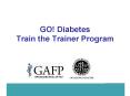 GO Diabetes Train the Trainer Program PowerPoint PPT Presentation