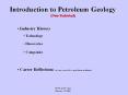 Introduction to Petroleum Geology PowerPoint PPT Presentation
