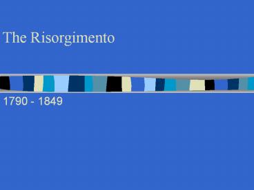 The Risorgimento
