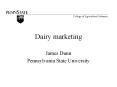 Dairy marketing PowerPoint PPT Presentation