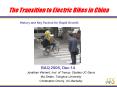 The Transition to Electric Bikes in China PowerPoint PPT Presentation