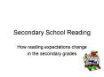 Secondary School Reading PowerPoint PPT Presentation