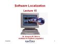 Software Localization PowerPoint PPT Presentation