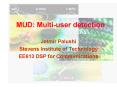 MUD: Multiuser detection PowerPoint PPT Presentation