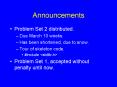 Announcements PowerPoint PPT Presentation