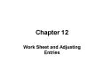 Work Sheet and Adjusting Entries PowerPoint PPT Presentation