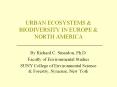 URBAN ECOSYSTEMS PowerPoint PPT Presentation