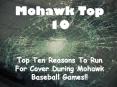 Top Ten Reasons To Run For Cover During Mohawk Baseball Games PowerPoint PPT Presentation