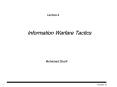 Information Warfare Tactics PowerPoint PPT Presentation