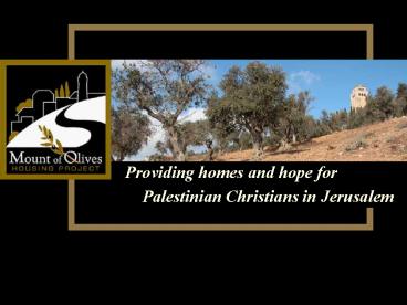 Providing homes and hope for