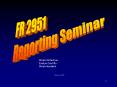 FR 2900 Reporting Seminar PowerPoint PPT Presentation