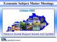 Economic Subject Matter Meetings PowerPoint PPT Presentation