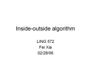 Inside-outside algorithm