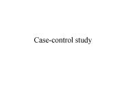Casecontrol study
