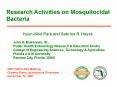 Research Activities on Mosquitocidal PowerPoint PPT Presentation