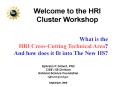 Welcome to the HRI Cluster Workshop PowerPoint PPT Presentation