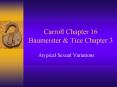Carroll Chapter 16 Baumeister PowerPoint PPT Presentation