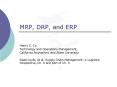 MRP, DRP, and ERP PowerPoint PPT Presentation