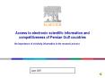 Access to electronic scientific information and competitiveness of Persian Gulf countries PowerPoint PPT Presentation