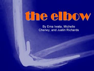 the elbow