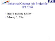 Enhanced Counter Air Projectile IPT 2004