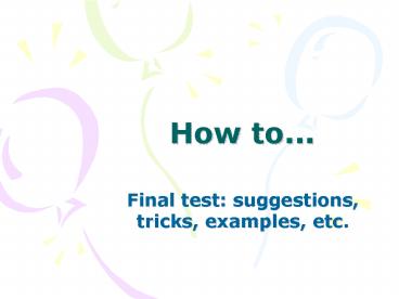 presentation player overlay